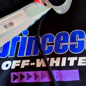 Diag princes, cropped hoodie, black blue